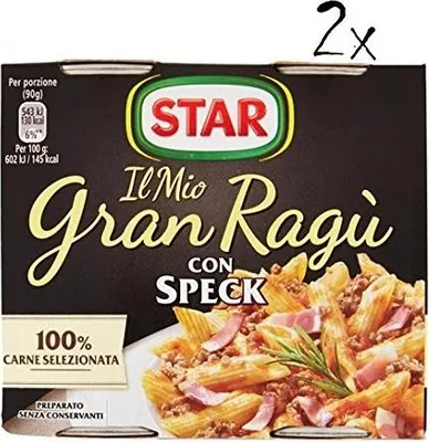 Produktbild von 2x Il mio Gran ragu Star speck tomatensauce 2x 180g sauce mit speck Tomatensuppe