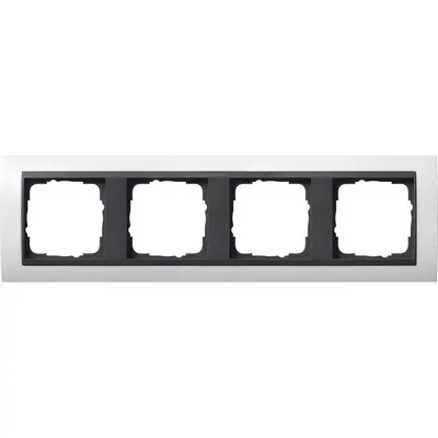 Produktbild von GIRA Abdeckrahmen 4fach reinweiß 0214808 (0214808)