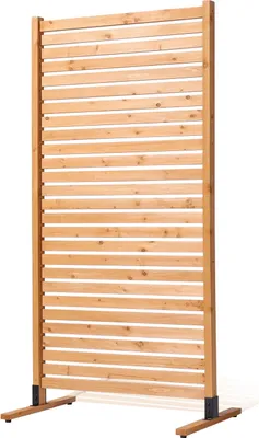 Obrázok produktu pre Paraván na oddelenie miestnosti zástena na ochranu súkromia drevená voľne stojaca 91x6.3x187cm