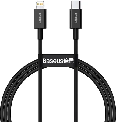 Obrázok produktu pre Kbel Baseus Superior Series, USB-C to Lightning, 20 W, PD, 1 m, ierny