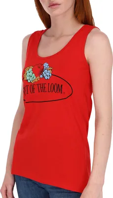 Produktbild von Fruit of the Loom ärmelloses Damen T-Shirt mit Vintage-Logo