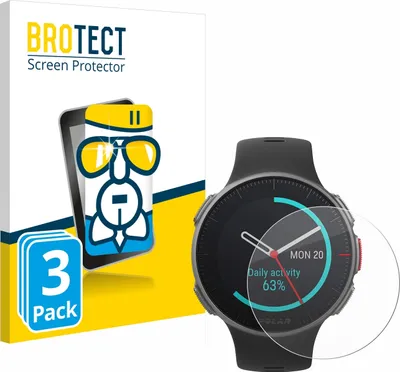 Produktbild von 3x BROTECT Schutzglas für Polar Vantage V Titan Schutzfolie Panzer Folie Glas Display Schutz klar