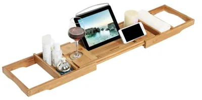 Produktbild von ACAZA Badewannenbrücke - Ausziehbar - Bamboo