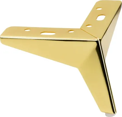 Produktbild von komodee, 4 Metall-Möbelfüße, gold, 10 cm