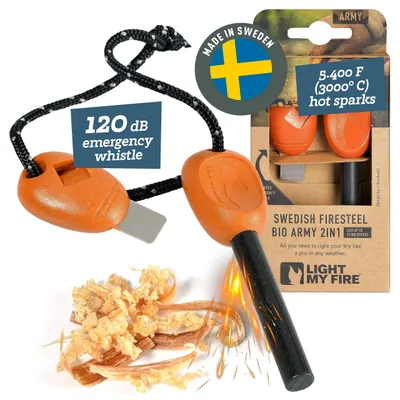 Produktbild von Feuerstarter – Feuerstein – Magnesiumfeuerstein – 12.000 Zündversuche – 2-in-1-Feuerstarter-Set