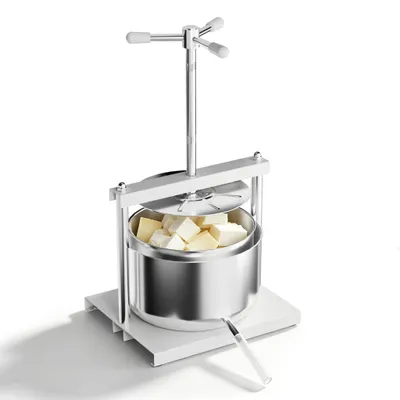 Produktbild von UISEBRT 12L Edelstahl Obstpresse Beerenpresse Fruchtpresse Weinpresse Manuelle Apfelpresse Edelstahlkorb Obst Wein Presse Maischepresse Obstschredder Entsafter Obstmühle für Obst Trauben Fleisch