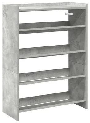 Immagine prodotto di vidaXL Scarpiera in cemento grigio 60x25x81 cm materiale a base di legno