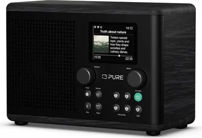 Produktbild von PURE Classic H4i Digitalradio Kaffee Schwarz/Esche