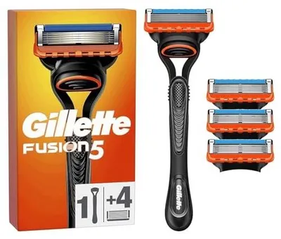Zdjęcie produktu dla Gillette FUSION5 maszynka do golenia dla mężczyzn 5 ostrzy + 4 zapasowe
