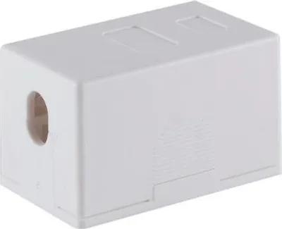 Produktbild von S/CONN maximum connectivity Netzwerk Adapter-Keystone Anschlussbox, weiß (08-10115)