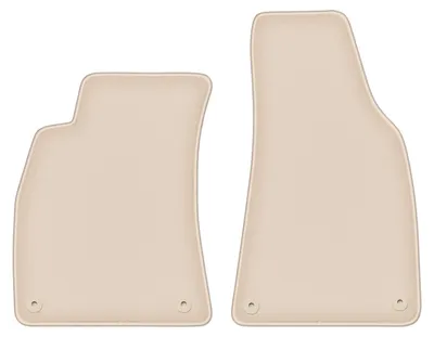 Produktbild von DURBAN Beige Velours-Fußmatten vorne für Seat Exeo Limousine, Kombi (2008-2015)