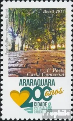 Produktbild von Briefmarken Brasilien 2017 Mi 4489 (kompl.Ausg.) postfrisch 200 J. Araraquara