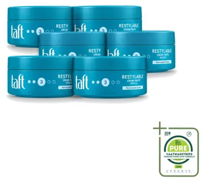 Immagine prodotto di 6 confezioni di Taft Styling Paste Herstylebaar - Tenuta flessibile - 150 ml - Confezione grande - 6 pezzi