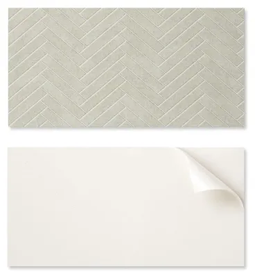 Immagine prodotto di Pannello in vinile autoadesivo - Decorazione stampata, motivo a spina di pesce, dimensioni 120 x 60 cm