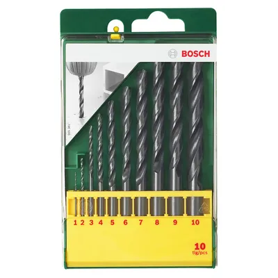 Produktbild von Metallbohrer-Set HSS-R, 10-teilig, 1 - 10 mm