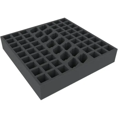 Produktbild von Schaumstoffeinlage 68 Fächer für Brettspielbox 295x295x55 mm