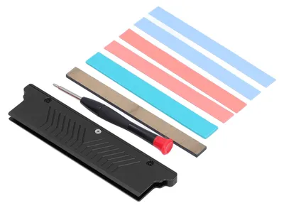 Obrázok produktu pre Chladič pamäte RAM z hliníkovej zliatiny, obojstranný, široké a úzke moduly, chladič pre pamäte DDR1, DDR2, DDR3, DDR4 a ECC, čierny