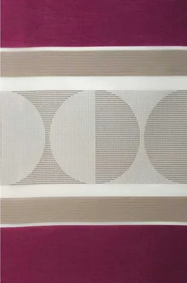 Immagine prodotto di CANNES Sciarpa a occhielli 245x140 cm Cerchi a righe Bordeaux
