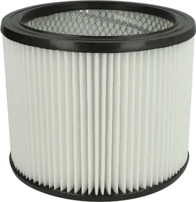 Produktbild von vhbw Faltenfilter kompatibel mit Arebos Industriestaubsauger 1600W Staubsauger - Patronenfilter Schwarz Weiß
