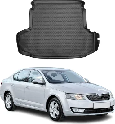 Produktbild von Kofferraummatte Kofferraumwanne für Skoda Octavia 2017-2025 Gummi TPE Schwarz