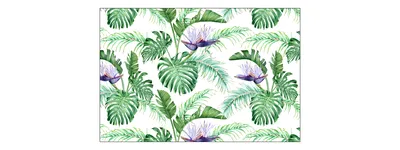 Produktbild von Muralo Fototapete 270 x 180 cm Vlies Tapete Wandtapeten moderne Wandbilder XXL Dschungel Blumen Monstera