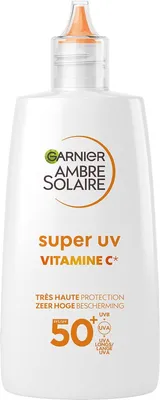 Productafbeelding van Garnier Ambre Solaire Fluid Vitamine C Anti-Pigmentvlekken Super UV SPF 50+ (40 ml)