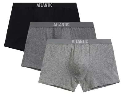 Produktbild von Boxershorts Atlantic grau schwarz eng anliegend Baumwolle 95% XXL
