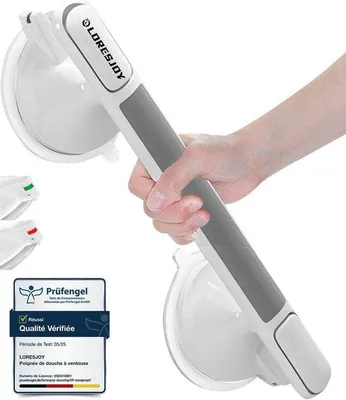 Produktbild von Famanu Sicherheitshandgriff Dusche & Badewanne - Montage ohne Bohren, Max 120KG
