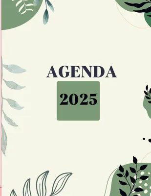 Image de Agenda 2025 avec planification mensuelle et hebdomadaire