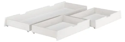 Produktbild von Bettkasten für Doppelbetten - 3-teilig - Kiefer Weiß - 90.10-S8W