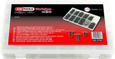 Immagine prodotto di KS TOOLS Set di clip di fissaggio per carrozzeria 420.0700 478g