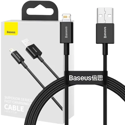 Zdjęcie produktu dla Baseus Superior Kabel Usb - Lightning 2,4 A 1 M Czarny (Calys-A01)