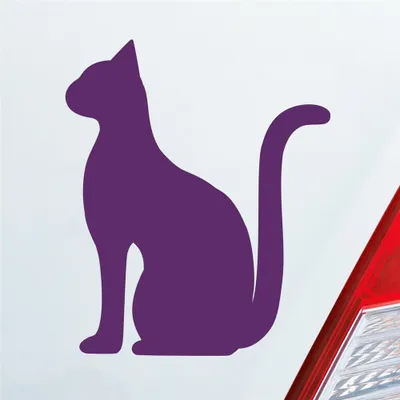 Produktbild von Auto Aufkleber Heilige Katze Holy Cat Heilig Ägypten Egypt Car 10x12 cm Lila Sticker Heckscheibenaufkleber