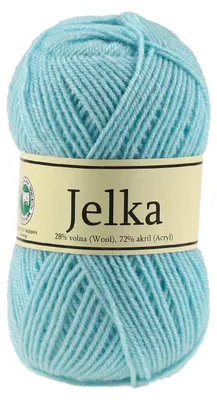 50g Strickgarn Jelka m. 28% Wolle veredelt, Strickwolle, blau