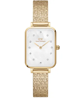 Produktbild von Daniel Wellington Damenuhr Daniel Wellington Quadro Lumine Pressed Piano 20 Damenuhr Quarz, japanisch DW-DW00100582 Uhr