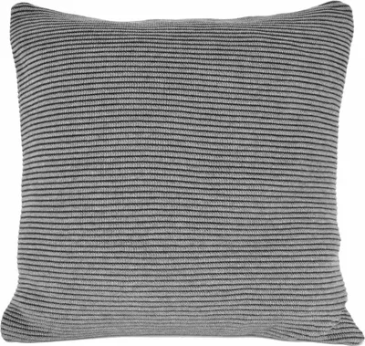 Produktbild von nielsen HOME Kissen Hila gestrickt,50x50 cm,Hellgrau/Dunkelgrau,100% Baumwolle,Strick,® Standard 100, Füllkissen