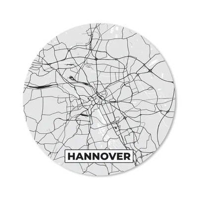 Produktbild von MuchoWow® Mauspad Mousepad Deutschland - Stadtplan - Hannover - Karte 20x20 cm - Mousepads - Maus Mat - Pad - Mausunterlage - Schreibtischmatte