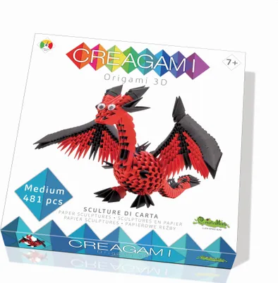 Produktbild von CREAGAMI - Origami 3D Drachen 481 Teile