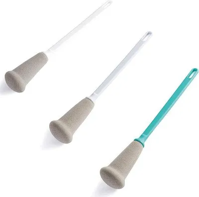 Immagine prodotto di Panni in tessuto per vetri, confezione da 3, manico in plastica, pulizia della cucina, panni per la pulizia