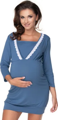 Produktbild von PeeKaBoo Umstandsnachthemd für Damen Perfumed dunkelblau L/XL