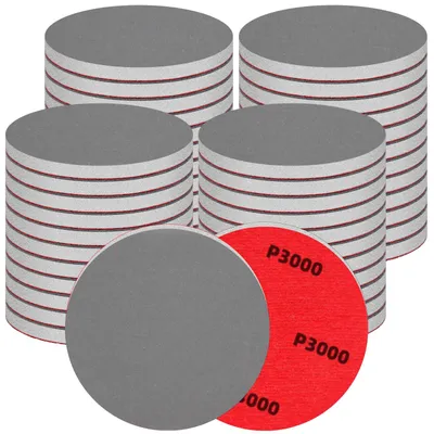 Imagen del producto de Juego de discos de lija de esponja, 48 unidades, 75 mm, de grano grueso y fino, para metal y madera
