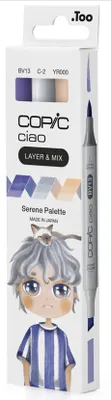 Imagen del producto de COPIC® 220750310 COPIC® Ciao Serene Palette Layoutmarker-Set farbsortiert 1,0 + 6,0 mm, 3 St.