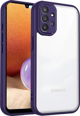 Produktbild von Hülle für Samsung Galaxy A23/A23 5G Transparente Rückseite TPU Bumper Stoßfest Handyhülle Lila
