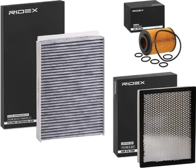 Produktbild von RIDEX Filterset Inspektionspaket Filtersatz für OPEL Astra H Caravan (A04) Astra H Schrägheck (A04) Astra H GTC (A04) Astra H Limousine (A04)