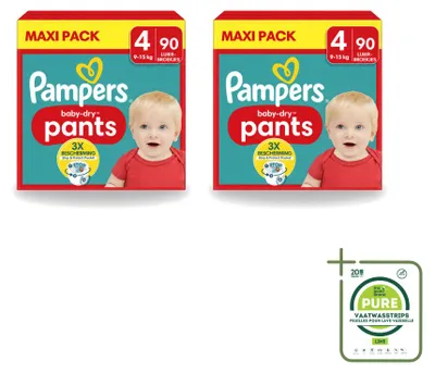 Produktbild von 2 x Pampers Baby-Dry Pants Windelhöschen Größe 4 - Großpackung - 2 Stücke