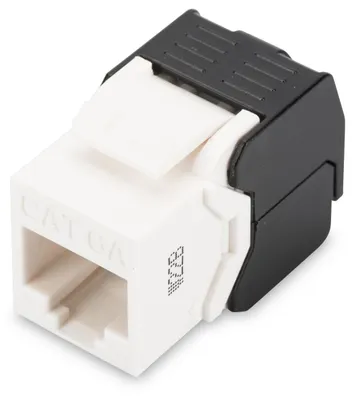 Obrázok produktu pre Digitus DN-93606, Čierna, Biela, Nikel/zlato, Cat6a, Akrylonitrilbutadienstyren (ABS), -10 - 50 °C, 35 mm