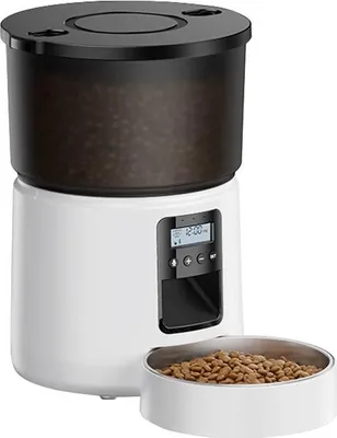 Obrázek produktu pro Automatický dávkovač krmiva Rojeco 3 l v tlačítkovém provedení (bílý)