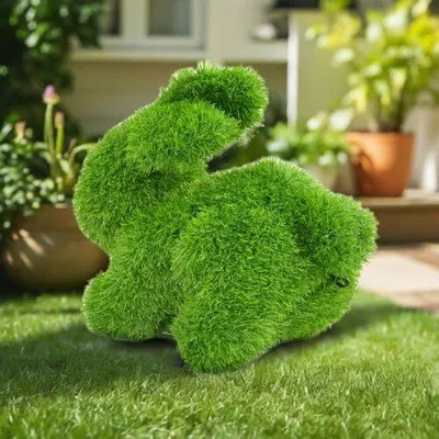 Produktbild von AniPlants, Grasfigur, "Hase", Gartendeko, 35cm