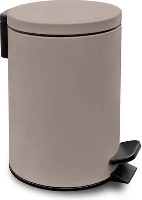 Immagine prodotto di TODAY Cestino da bagno in metallo, 3 L, Ø 17 x H 25 cm, rosa