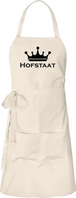 Produktbild von Huuraa Schürze Hofstaat Schützenfest Natur mit Taschen Baumwolle Kochschürze Geschenkidee